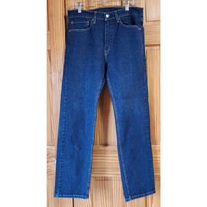 Levi’s 505 Men’s Straight Leg Jeans Dark Wash Denim W34 L30